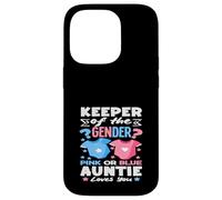 Keeper of The Gender Rose ou Blue Auntie Loves You Party Coque pour iPhone 14 Pro