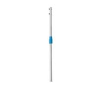 Keeper Perche Télescopique Extensible pour Piscine 2,40-4,80 m, Manche en Aluminium Léger avec Double Système Clip et Papillon, Compatible Brosses, Aspirateurs et Épuisettes