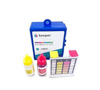 Keeper Test Kit chlore et pH pour piscine | Testeur d'eau avec réactifs en gouttes OTO et Phenol Red | Test manuel rapide et précis
