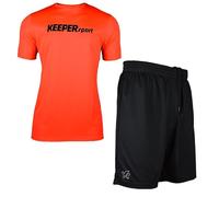 KEEPERsport Ensemble court de gardien de but - Maillot de gardien de but court et pantalon court de gardien de but - Respirant - Taille : 128