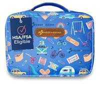 KeepGoing Grande trousse de premiers secours à domicile pour enfants - 260 pièces - Voiture, maison, dortoir et bateau avec bandages sans latex 10 x 7 8,9 cm Voyage (Signature)