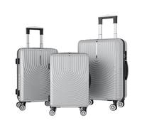 KeepGoon Lot de 3 valises de Voyage, Ensemble de Bagages, avec 4 Roues et Serrure à Combinaison, Valise à Coque Dure ABS, Valise à roulettes Trolley, poignée télescopique, Tailles M-L-XL