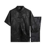 keephen Chinois Vêtements Costume Tang - Traditionnel China Arts Martiaux Kung Fu Tai Chi Manche Longue/Manche Courte Costume Suits pour Hommes