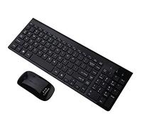 keephen Combinaison sans Fil de Clavier et de Souris, fenêtre compacte Portable d'ordinateur Portable Ultra-Mince avec Le Bouton muet (Argent)
