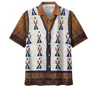 keephen Native American Indian Chef Hawaiian Chemise Femmes Hommes Indian Impression 3D Boutonnée Chemise Été Plage Souffler Chemise
