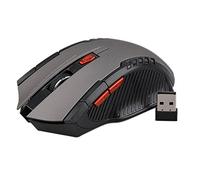 keephen Souris Gaming Mouse Optical 2.4Ghz Mouse Souris Ergonomique sans Fil avec réglage DPI (Noir)