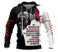 keephen Templiers Imprimé 3D Pullover Sweats à Capuche Femmes/Hommes Sweatshirts à Capuche avec Poche Automne Cool Streetwear