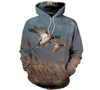 keephenDE Sweat à Capuche imprimé en 3D d'un Canard de Chasse pour Hommes et Femmes Harajuku Mode Pullover Sweatshirt/Veste à Fermeture éclair Streetwear