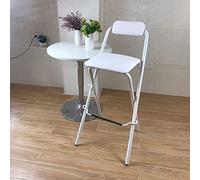 KeephenEU Tabouret Pliant Portable à Cadre en métal avec Dossier et rembourré rembourré - Tabouret de Hauteur de Barre de Cuisine pour comptoir, Restaurant et Usage extérieur Innovate
