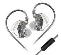 keephifi CCA CRA Ecouteur IEM Filaire in Ear Monitor avec Micro,DJ Casque avec Diaphragme Ultra-Fin Pilote Dynamique,Basses Profondes,3.5mm Oreillette Fil pour Gaming PC,Chanteur,Musicien
