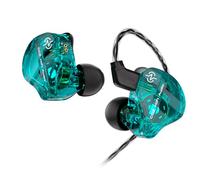 keephifi CCZ DC01 Pro in Ear Monitor,1DD HiFi Bass IEM, écouteurs filaires écouteurs Intra-Auriculaires OFC détachables 2Pin-Z câble in Ears pour Musiciens, batteurs(Vert,sans Micro)