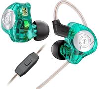 keephifi CCZ MC02 Ecouteurs Gaming, Ecouteurs Intra Auriculaires Filaire IEM, Double Transducteur Dynamique 10 mm à Double Aimant, Suppression de Bruit, Câble Détachable en Cuivre OFC 5N, Jack 3,5 mm