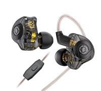 keephifi CCZ MC02 Ecouteurs Gaming, Ecouteurs Intra Auriculaires Filaire IEM, Double Transducteur Dynamique 10 mm à Double Aimant, Suppression de Bruit, Câble Détachable en Cuivre OFC 5N, Jack 3,5 mm