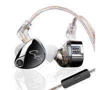 keephifi KZ Castor Écouteurs Intra-Auriculaires avec câble détachable à 2 Broches - Double Pilote Dynamique - Écouteurs filaires HiFi améliorés - Réglage du Son - Isolation du Bruit IEM