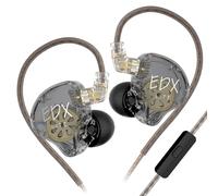 keephifi KZ EDX Lite Écouteurs filaires Super Bass, KZ in Ear Monitor, Écouteurs KZ IEM, écouteurs Intra-Auriculaires, détachable Câble OFC de qualité Professionnelle(avec Micro)
