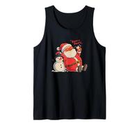 Keepin' It Frosty Santa Claus Snowman Christmas Chill Débardeur
