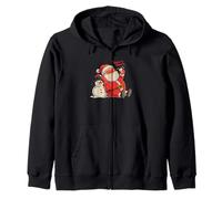 Keepin' It Frosty Santa Claus Snowman Christmas Chill Sweat à Capuche