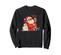 Keepin' It Frosty Santa Claus Snowman Christmas Chill Sweatshirt
