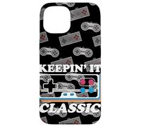 Keepin It Manette de Jeu vidéo rétro Classique Motif années 80/90 Coque pour iPhone 15