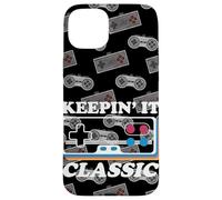 Keepin It Manette de Jeu vidéo rétro Classique Motif années 80/90 Coque pour iPhone 15 Plus