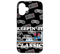 Keepin It Manette de Jeu vidéo rétro Classique Motif années 80/90 Coque pour iPhone 16