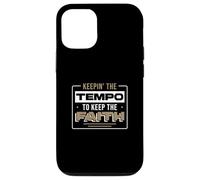 Keepin' The Tempo to Keep The Faith for a Worship Drummer Coque pour iPhone 12/12 Pro