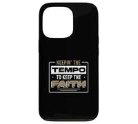 Keepin' The Tempo to Keep The Faith for a Worship Drummer Coque pour iPhone 13 Pro