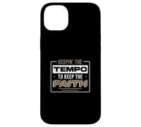 Keepin' The Tempo to Keep The Faith for a Worship Drummer Coque pour iPhone 14 Plus