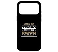 Keepin' The Tempo to Keep The Faith for a Worship Drummer Coque pour iPhone 17 Pro Max