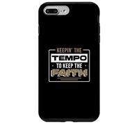 Keepin' The Tempo to Keep The Faith for a Worship Drummer Coque pour iPhone 7 Plus/8 Plus