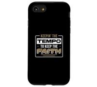 Keepin' The Tempo to Keep The Faith for a Worship Drummer Coque pour iPhone SE (2020) / 7/8