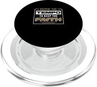 Keepin' The Tempo to Keep The Faith for a Worship Drummer PopSockets PopGrip pour MagSafe