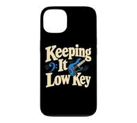 Keeping It Low Key Bass Guitar Player Humour Coque pour iPhone 13