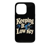 Keeping It Low Key Bass Guitar Player Humour Coque pour iPhone 13 Pro
