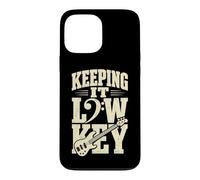 Keeping It Low Key Funny Bassist Notes Basses Coque pour iPhone 13 Pro Max