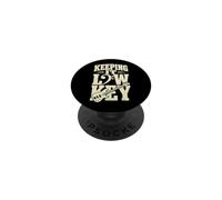 Keeping It Low Key Funny Bassist Notes Basses PopSockets PopGrip Adhésif