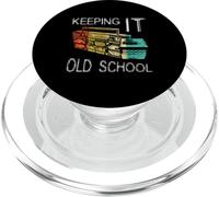 Keeping It Old School - Retro Boombox 80s 90s Hip Hop Music PopSockets PopGrip pour MagSafe
