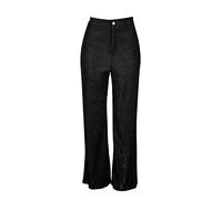 Keepink Pantalon pour femme UK tendance décontracté couleur unie pantalon de survêtement dames confortable taille haute élastique sport yoga slim fit flare pantalon gym danse course leggings #001, 06
