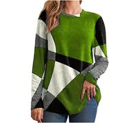Keepink Pulls pour Femmes UK Grande Taille 8/20 Soldes Pull Décontracté Col Rond Manches Longues Sweater Flanelle Pullover Tunique Élégante Hauts Dames Sweatshirts Sans Capuche Automne Hiver Chemisier