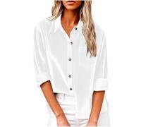 Keepink Vestes en velours côtelé pour femme - Chemise décontractée boutonnée - Coupe ample - Manches longues - Chemisier pour femme - Automne et hiver - Manteaux chauds pour le travail, le bureau et