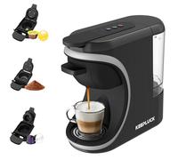 KEEPLUCK Machine à café à capsules 3 en 1 pour Nespresso Original/pour Dolce Gusto/café moulu, Réservoir de stockage d'eau 600 ml (ST-551)