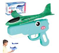 Keeplus Jouet Lance-Avions en Forme de Dinosaure pour Enfants, Jouets lanceurs d'avion, Mousse LED Planeur Avion catapulte, 2 Modes de vol, Outdoor Sports Jouets Volants pour Enfants (Vert)