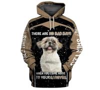keepmore But Akita Ind Dad is My Favorite Sweat à Capuche imprimé en 3D Pull-Over Unisexe Sweat drôle pour Chien Survêtement décontracté