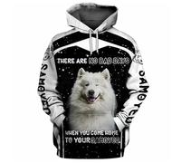 keepmore But Akita Ind Dad is My Favorite Sweat à Capuche imprimé en 3D Pull-Over Unisexe Sweat drôle pour Chien Survêtement décontracté