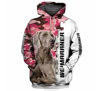 keepmore Camouflage 3D imprimé Sweat à Capuche Unisex Pullover Funny Golden Retriever Dog Pattern Sweat à Capuche Casual Street Tracksuit