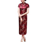 keepmore Chinois Style Qipao pour Femmes, Longue Robe Plus Size Cheongsam Robe de soirée Qipao pour Mariage