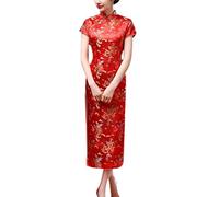 keepmore Chinois Style Qipao pour Femmes, Longue Robe Plus Size Cheongsam Robe de soirée Qipao pour Mariage