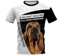 keepmore Été Mode T-Shirt des Femmes Hommes Alaskan Malamute/Golden Retriever/Bloodhound 3D Imprimé drôle de Chien Tee Tops T-Shirts Unisex
