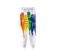 keepmore LGBT Je suis fière de toi Gay Lesbian Sarouel Rainbow Pantalons de survêtement Love is Love Pride Month Pantalon décontracté