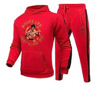 keepmore Li Xiaolong Sweat à Capuche et Joggers Pantalon Set Kung Fu Art Martial Art Li Xiaolong Ensemble de survêtement imprimé en 3D pour Hommes Femmes